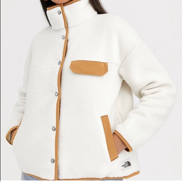 The North Face Cragmont Fleece Jacket Size Medium in Vintage White Kelp Tan - Picture 13 of 15